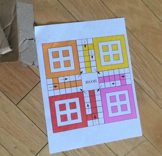 Ludo in paper